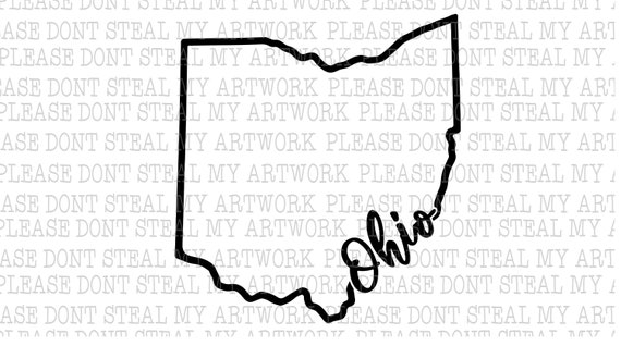 images Outline Ohio Svg ohio cursive outline digital file transparent png bonus svg etsy