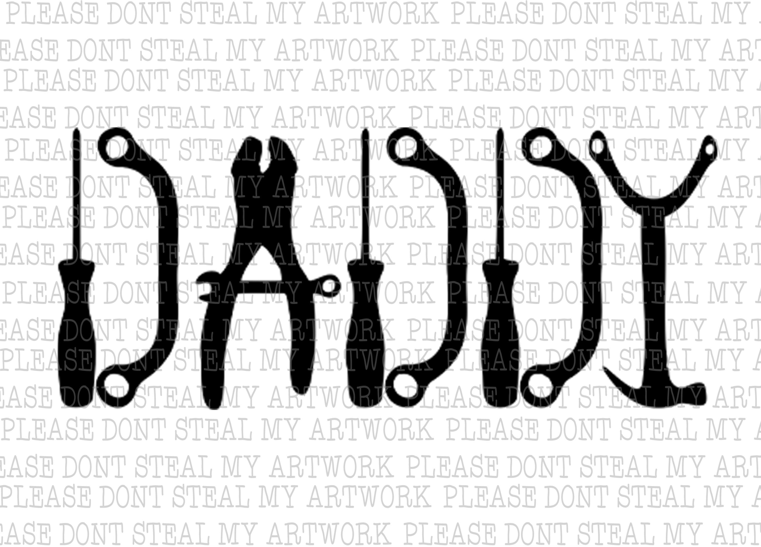 Daddy Tools Digital File Transparent PNG & SVG Etsy