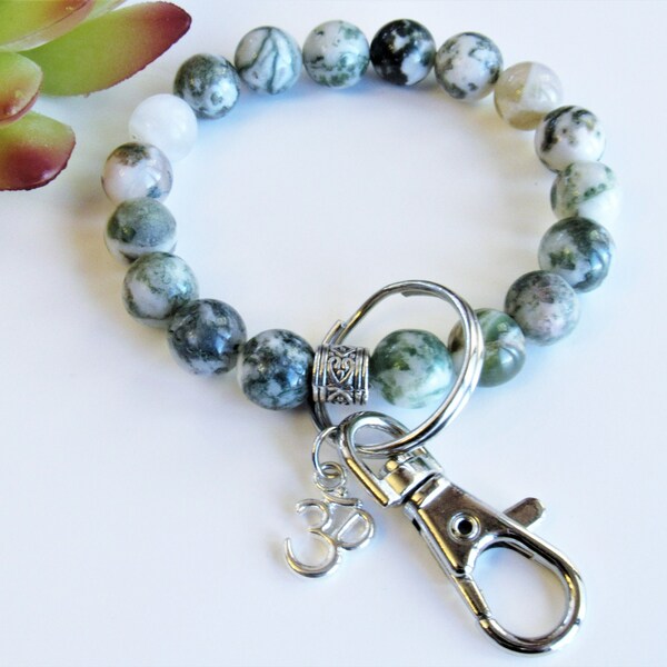 Gemstone Keychain Etsy