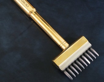 Sinabroks Inverse Pricking Irons - 2.2 mm width tooth for Leathercraft, Leather working, Leather Tools