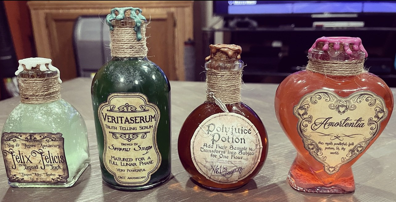 Inspired by Harry Potter- Set of 4 Potions