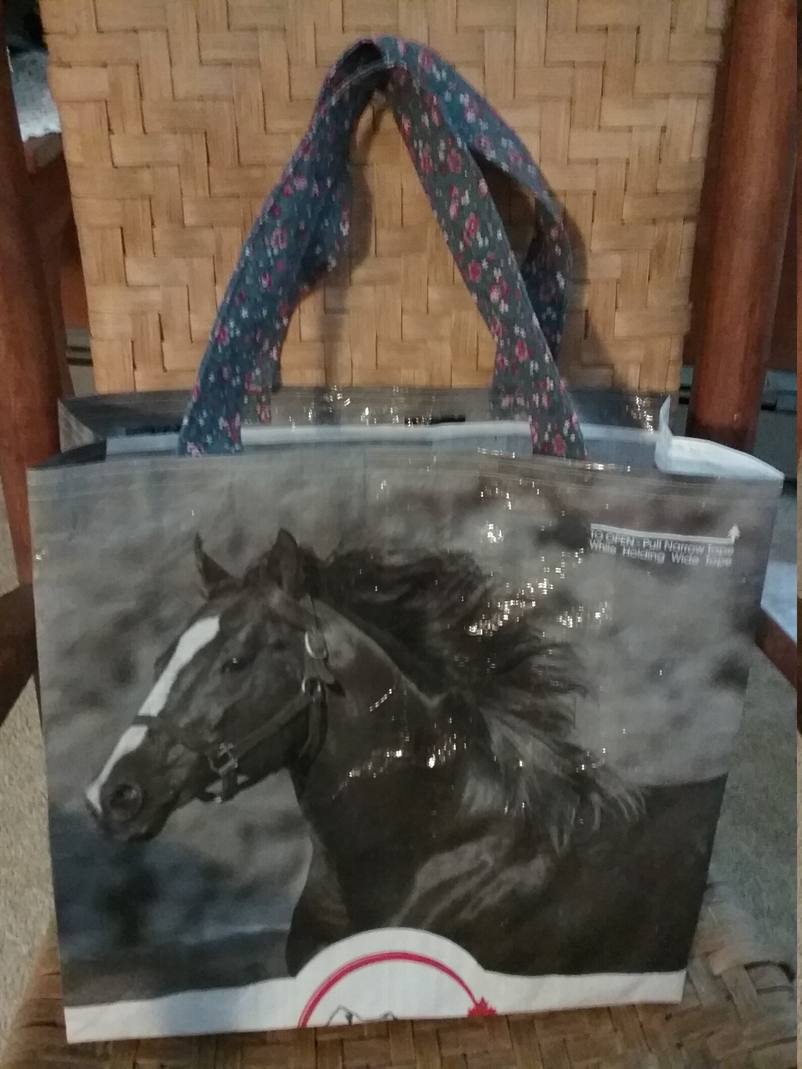 Upcycled Reusable Horse Farm Feed Bag Grocery Shopping Gift Etsy