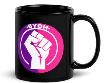 Be Your Own Hero BYOH progressive activist mug