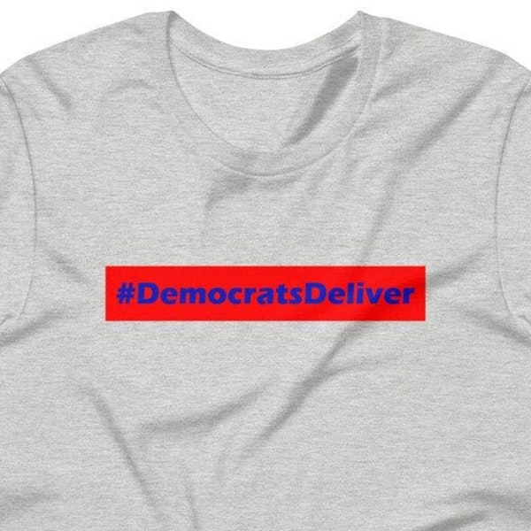 Democrats Decal, #DemocratsDeliver Kurzarm-T-Shirt, Unisex, Männer, Democracy in Action T-Shirt