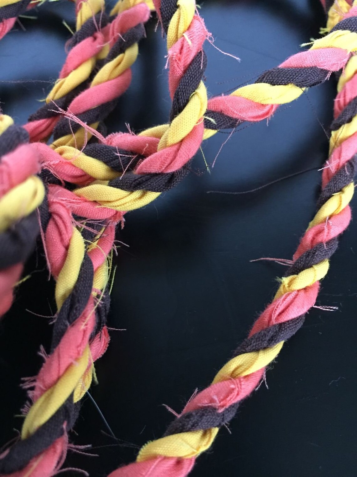 Tri Colored Twine Orange Lime Greenand Purple Hand Made Etsy