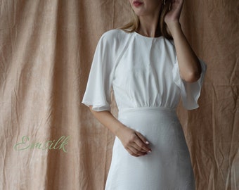 simple silk gown