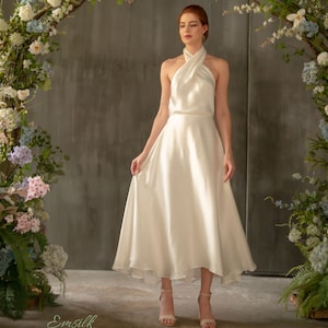 100 silk wedding dress on sale