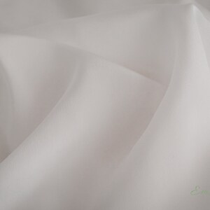 100 percent pure silk Ivory Crepe De Chine Silk Fabric: 100% Pure Mulberry Silk, 16mm image 6