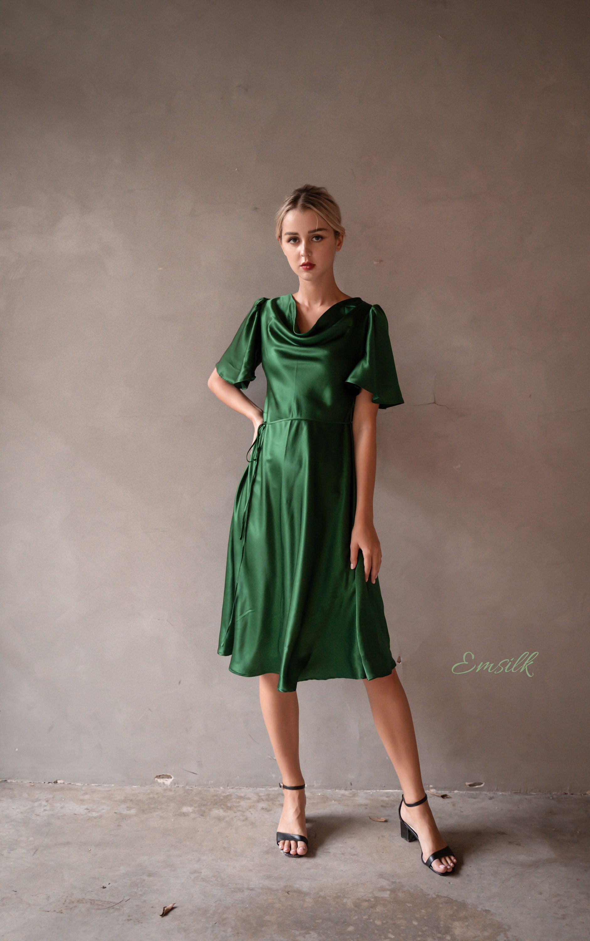 Buy Green Backless Dress Online In India -  India