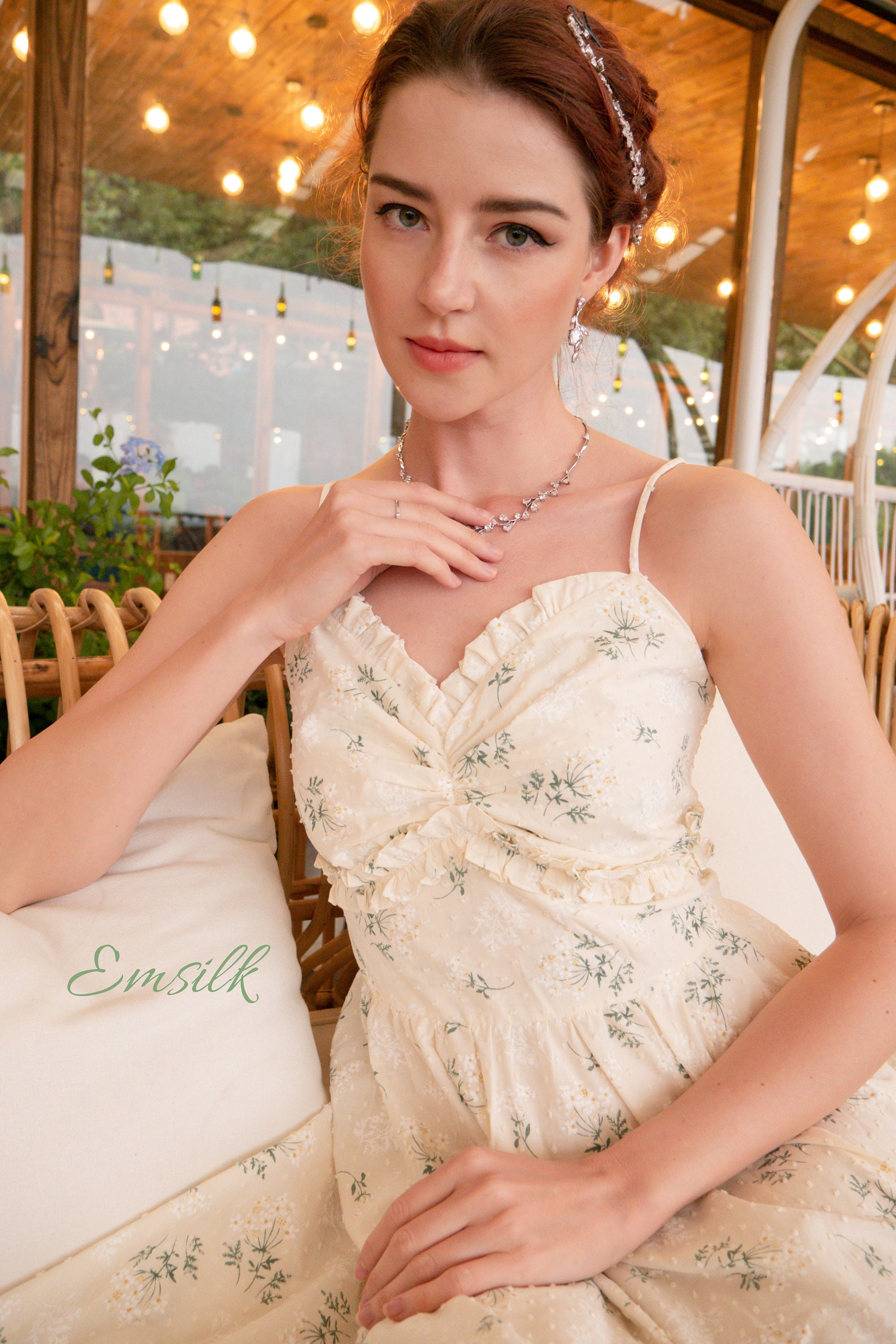 swiss cotton dress Eileen West The Rosalie Venice Rose Cotton Swiss Dot Maxi Dress Venice Rose / XS