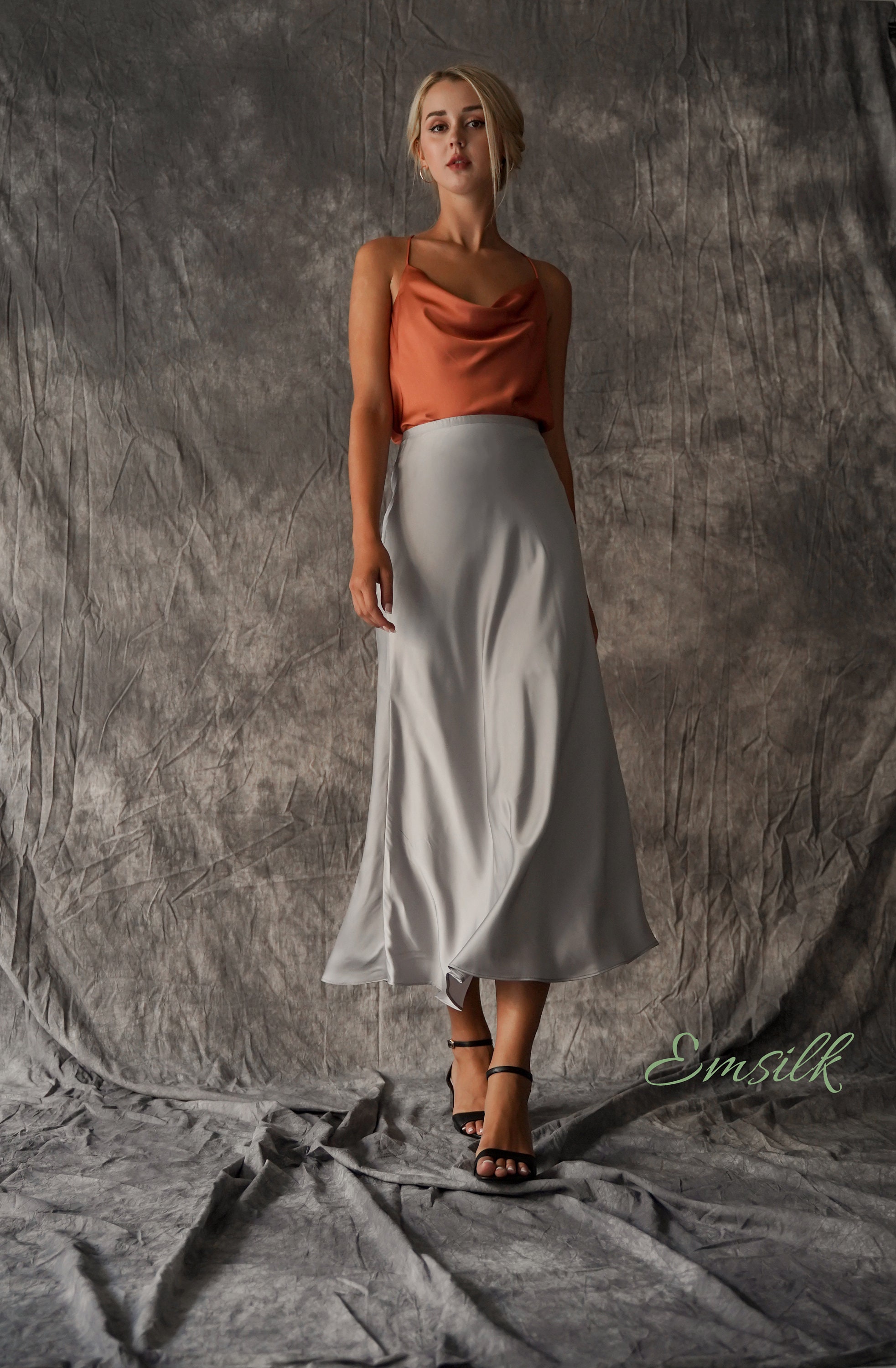 【関税＆送料込み】ChloAC BouclAC Wool Skirt A line wool maxi skirt 2428 – XiaoLizi