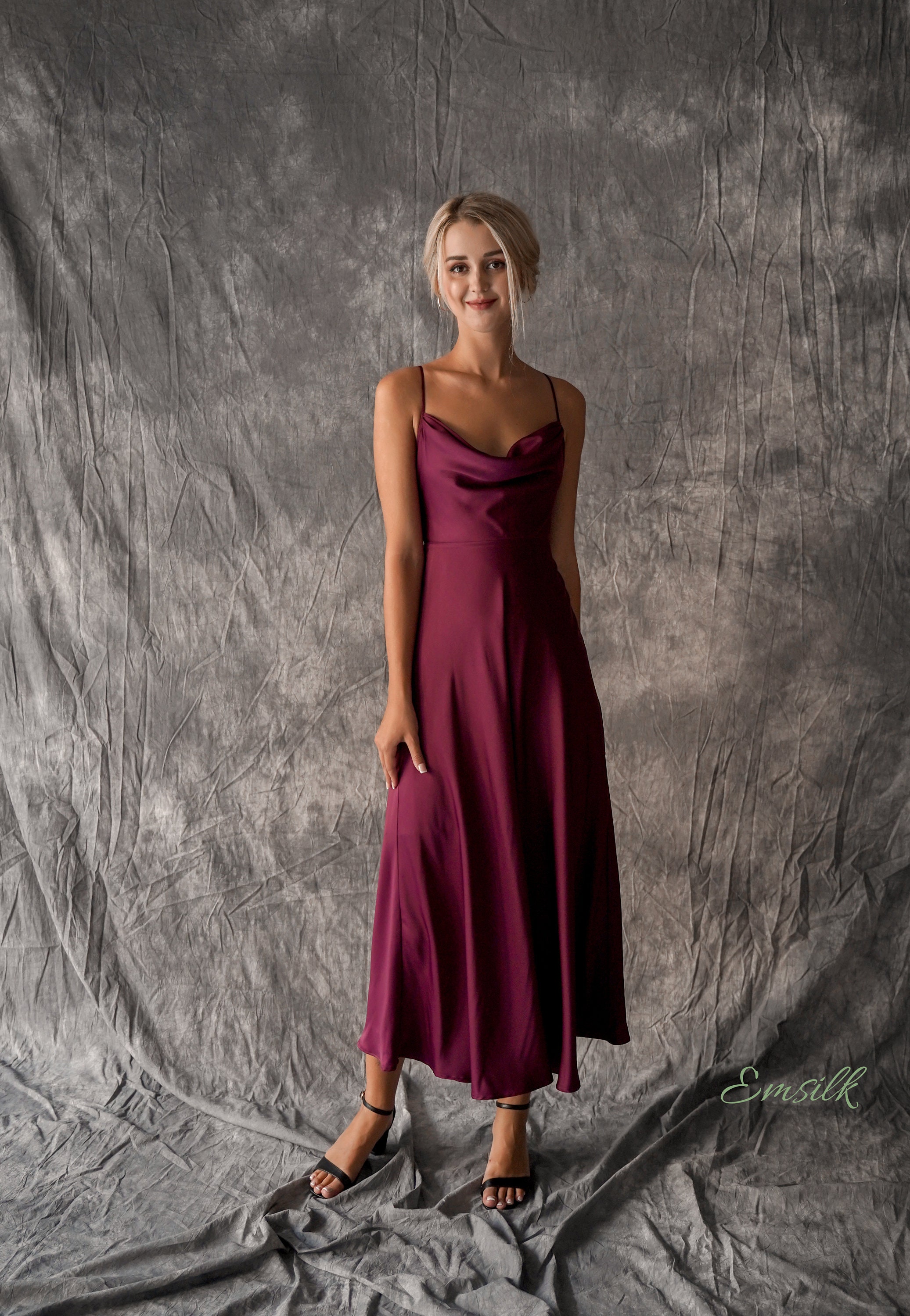 princess polly baby blue dress Burgundy Bridesmaid Dresses: 28 Wedding Styling Ideas main image 1