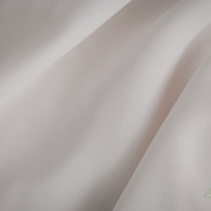 100 percent pure silk Ivory Crepe De Chine Silk Fabric: 100% Pure Mulberry Silk, 16mm image 1