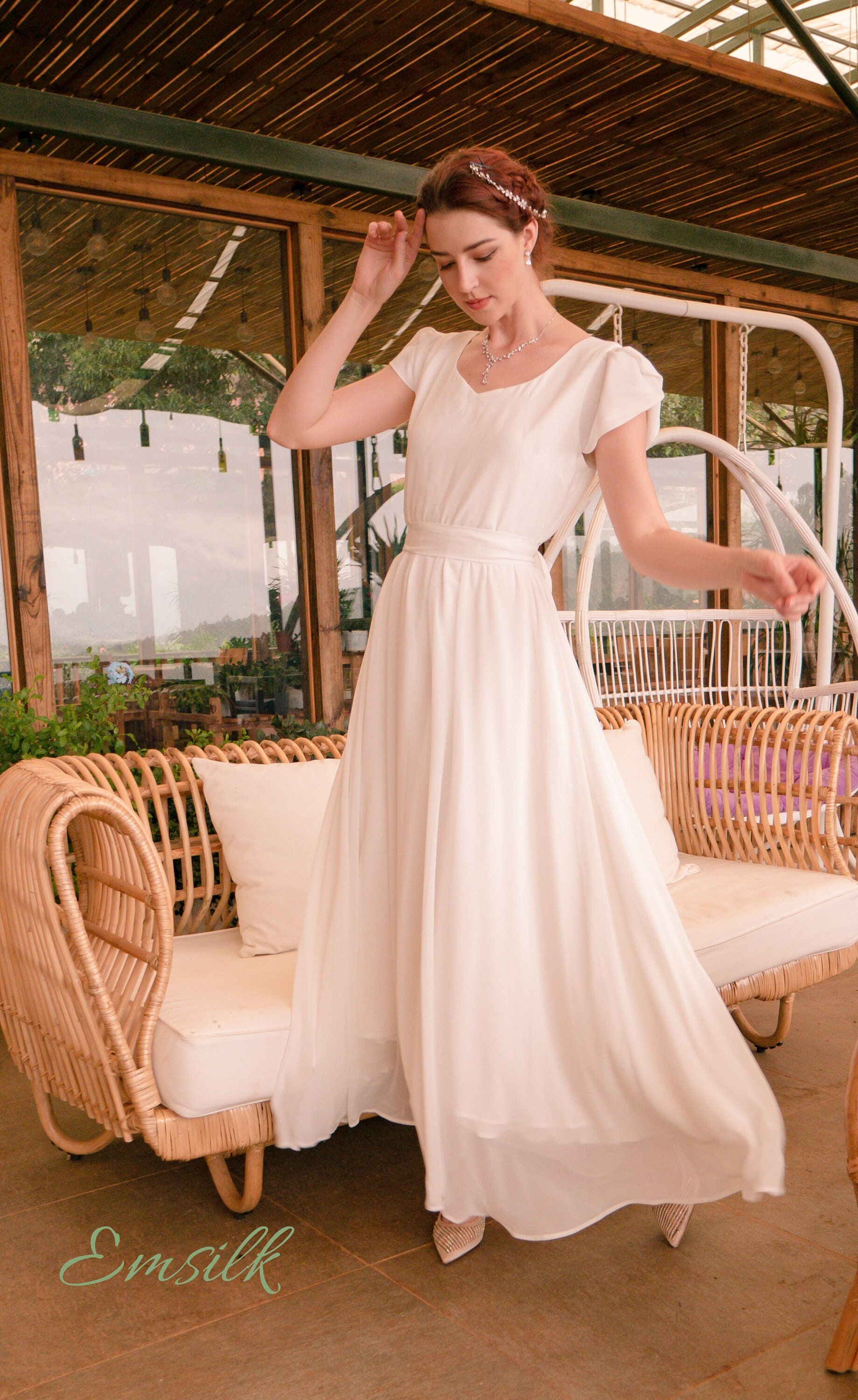 temple dresses Kayla Temple Dress – Petals And Promises Prom