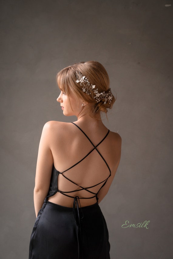 Cowl neck backless clearance dress