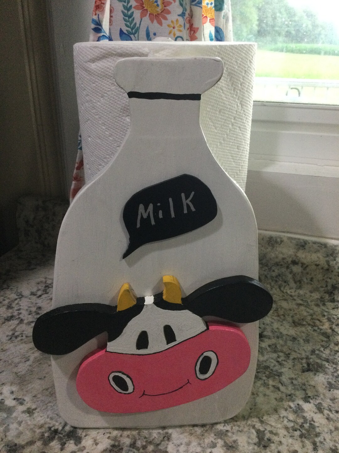 Paper Towel Holder Farmhouse Decor Cow Paper Towel Holder Etsy