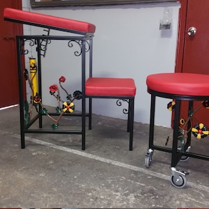Spanking bench and stool