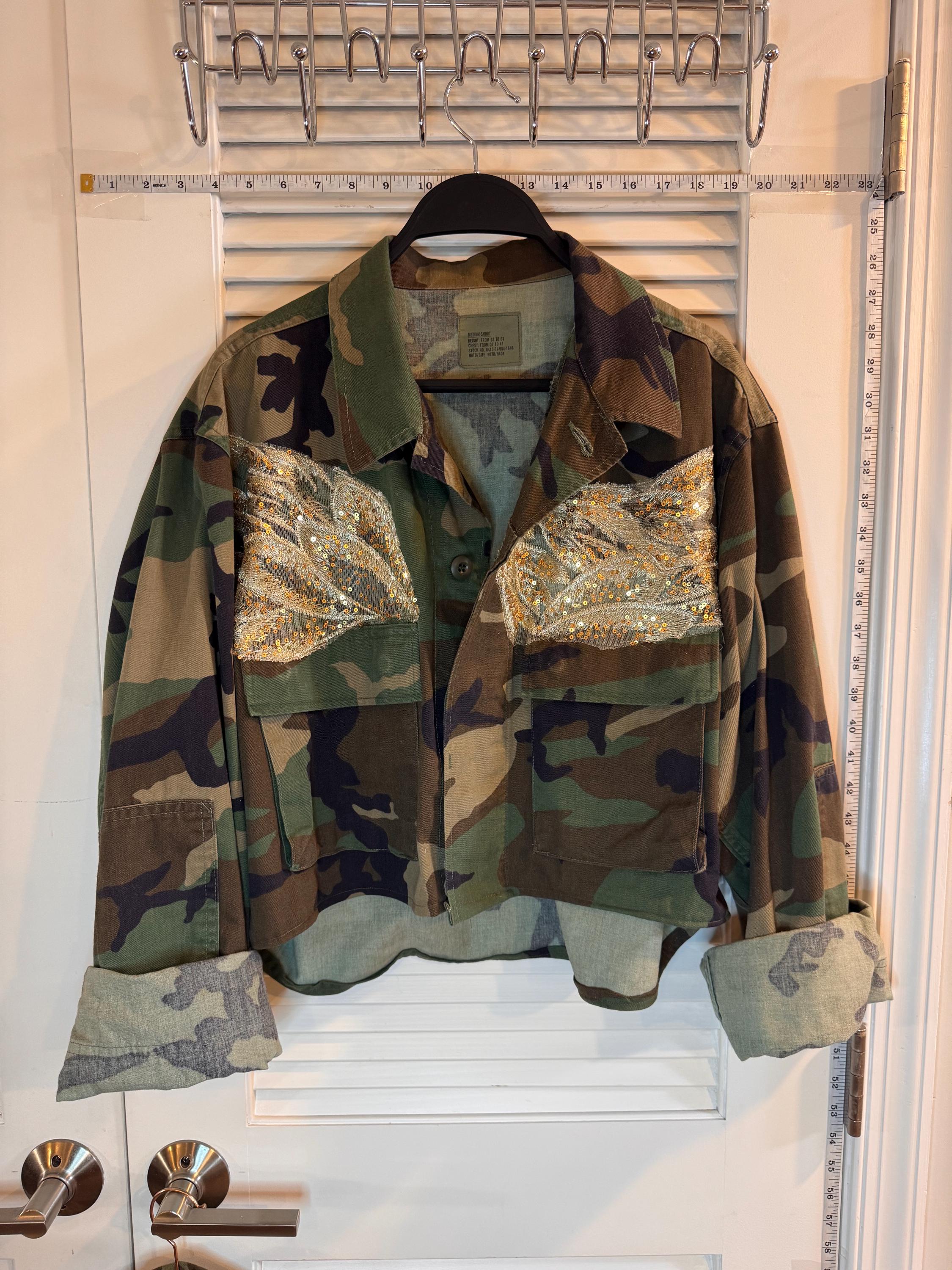 Sequin Army Jacket UK