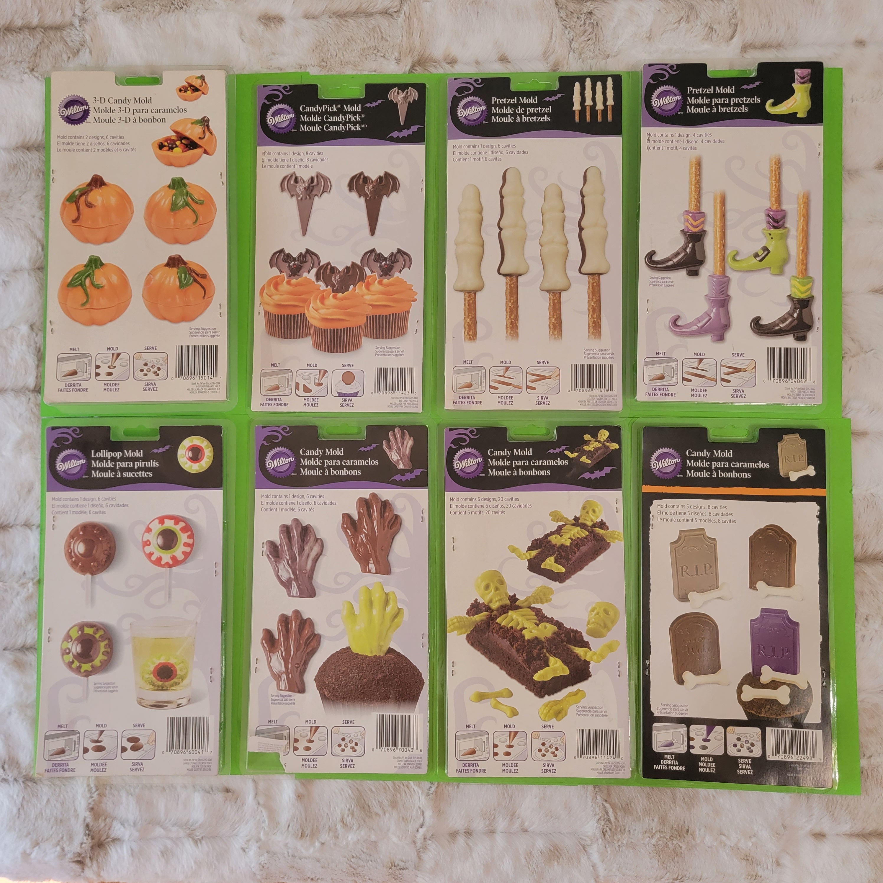 Wilton Chocolate CANDY MOLDS #1902-2351 4 Designs 16 Mold Cavities