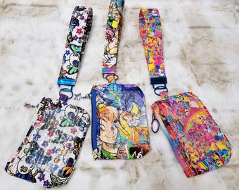 Design your own Mini wallet, mini wristlet, mini clutch, key fob, card holder, ID pouch, ID case, coin purse, change purse, wallet