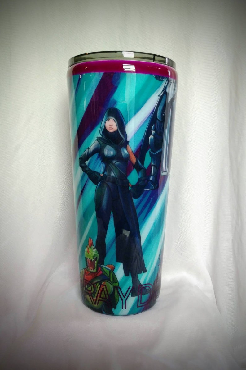 Video Game Inspired Fabric Tumbler Custom Handmade Gamer Etsy