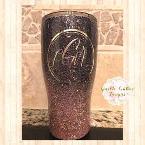 Custom Glitter Tumblers by Sparkle Couture Designs