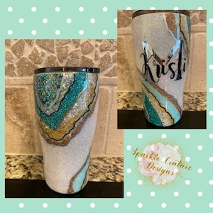 Custom Glitter Tumblers by Sparkle Couture Designs