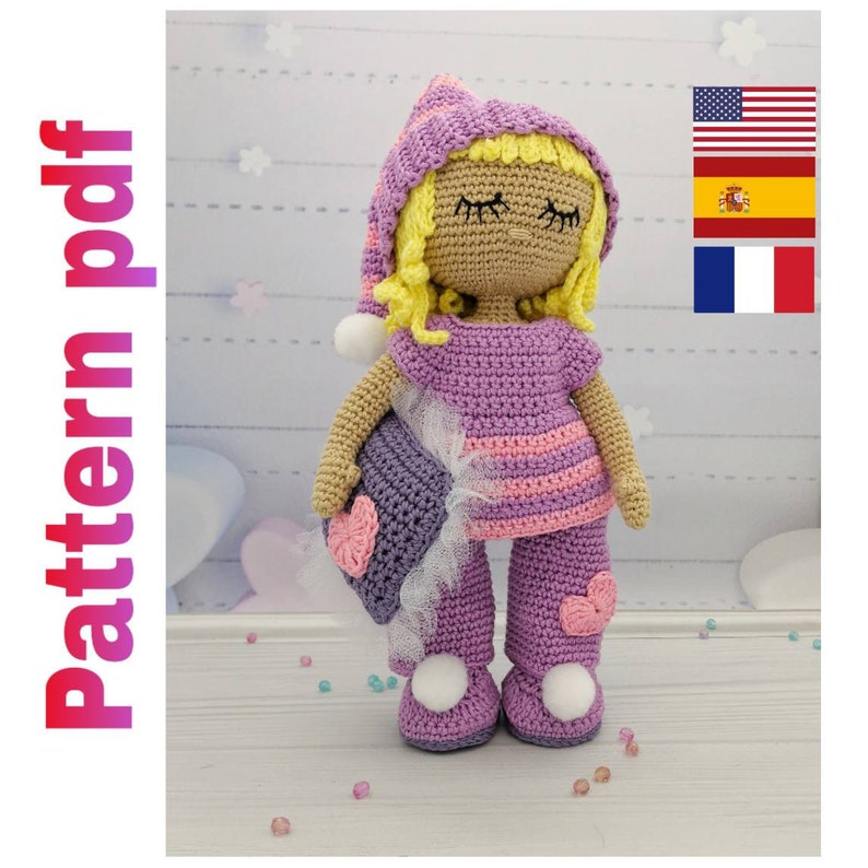 Crochet pattern amigurumi doll crochet sleepy doll with Etsy