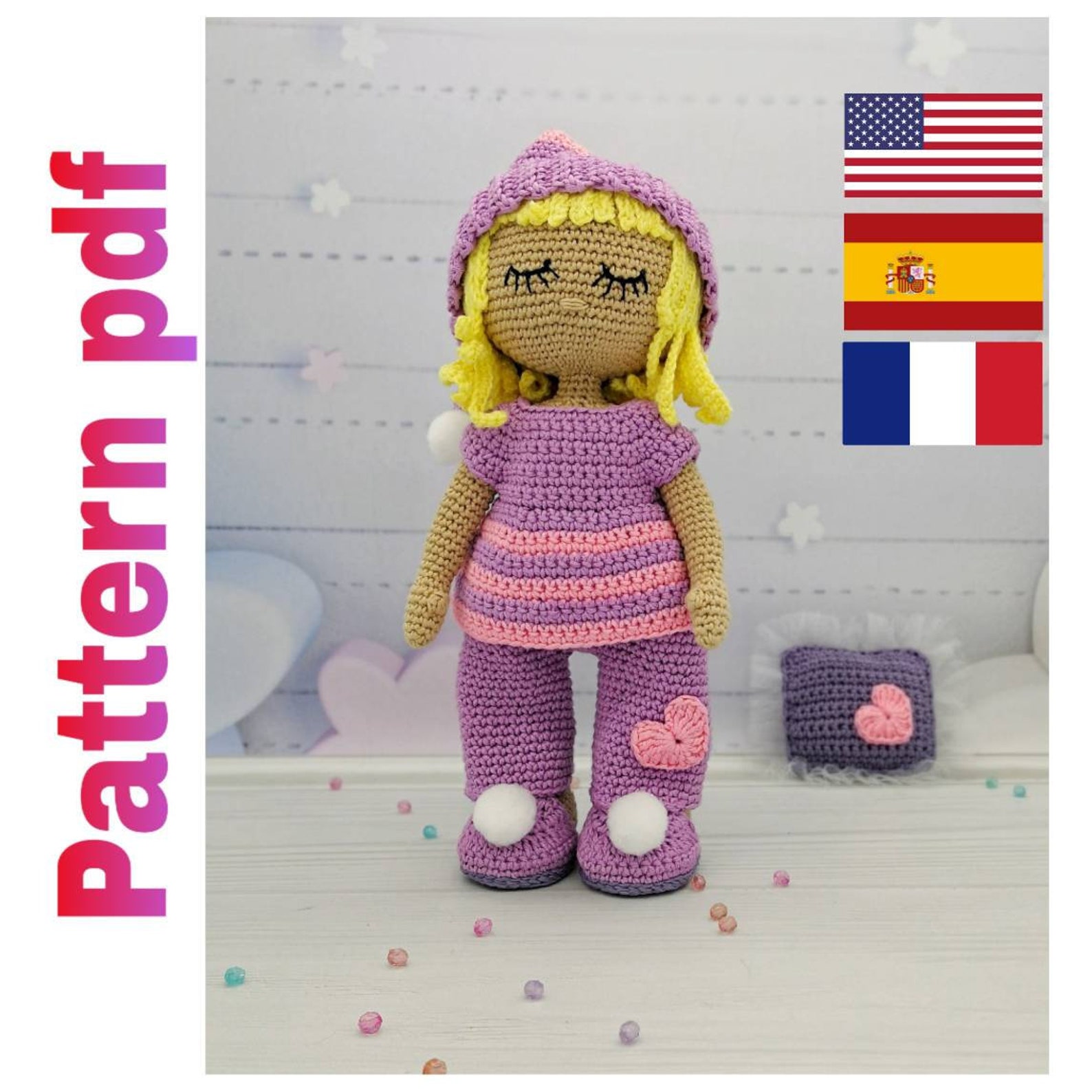 Crochet Baby Doll Pattern Soft Doll Pattern Amigurumi Cloth Etsy