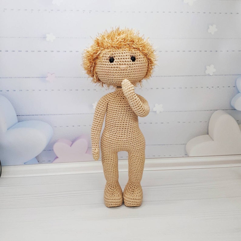keepsake doll amigurumi doll pattern handmade doll pattern English, Fran\u00e7ais,Espa\u00f1ol crochet boy doll pattern pattern soft doll