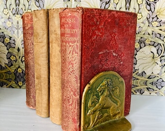 1857 - 1860 Novels of Jane Austen - Pride and Prejudice, Sense and Sensibility, Persuasion, etc - Scarce Complete Book Set - Derby & Jackson