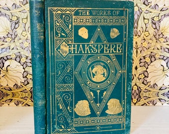 1880 Shakespeare's Histories - ILLUSTRATED Works of William Shakespeare - Richard II, King John, Henry IV, Henry V - Vintage Victorian Book