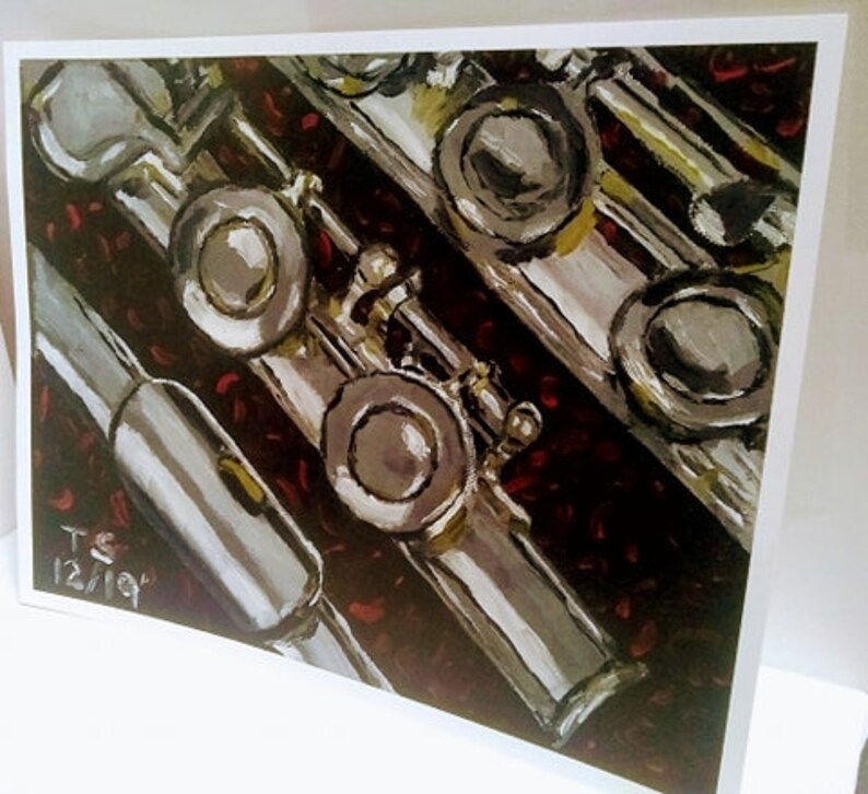 Flute Digital print of the original oil painting by artist Etsy
