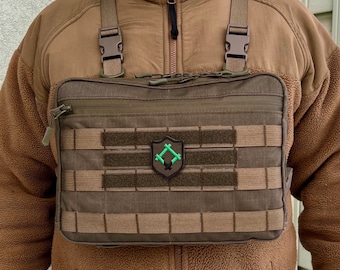 Zaino da petto per iPad-Tablet, marsupio da petto, marsupio Molle