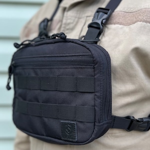 Chest Pack Handmade Zipper Chest Rig Bag Cordura Tactical Gear Chest ...