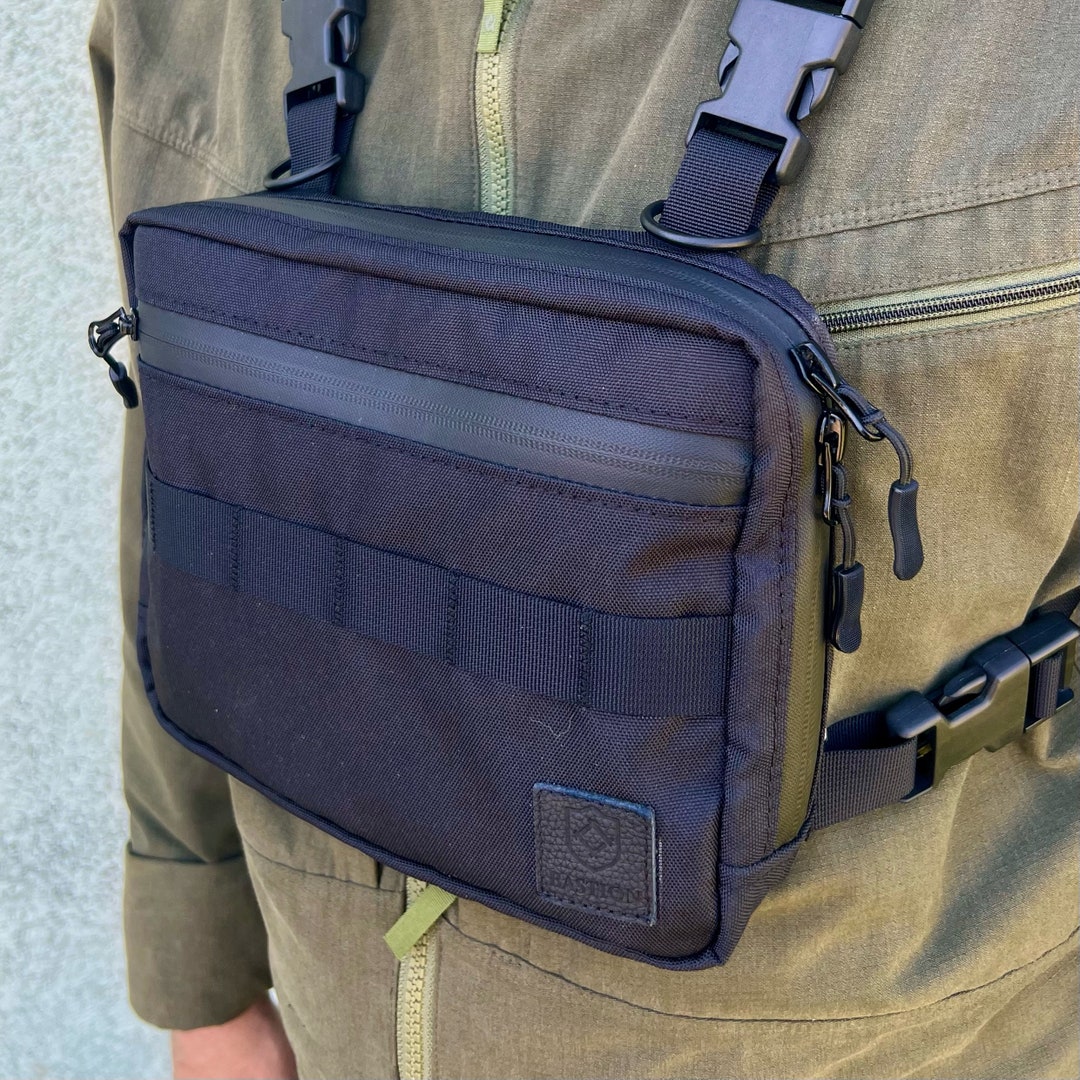 Chest Pack Handmade Chest Kit Bag Cordura Tactical Gear Men's Hiking