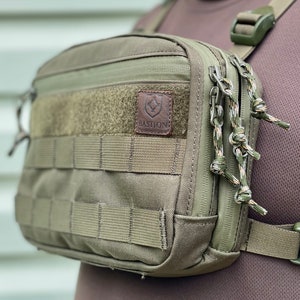 Brusttasche Chest Rig Brusttasche Cordura Wandertasche Handgemacht Taktische Ausrüstung Bushcraft "Mr. FROSTY- MINI"
