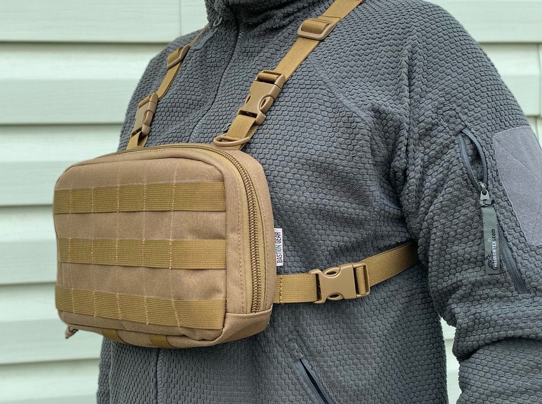 Chest Pack bravo /chest Pack/chest Rig/bushcraft/hiking/military/coyote ...