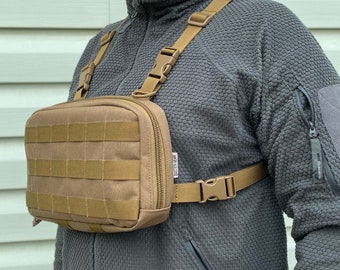 Yukon Hiking Chest Pack Cordura Tactical Gear Chest Pack With Adjustable Straps Chest Ring Bag Etsy