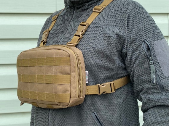 Chest Pack bravo /chest Pack/chest Rig/bushcraft/hiking/military/coyote  Brown -  Hong Kong