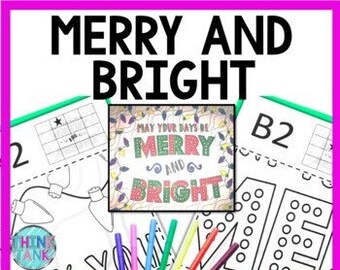 Christmas - Holiday Collaborative Poster - Team Work - Bulletin Board - Merry