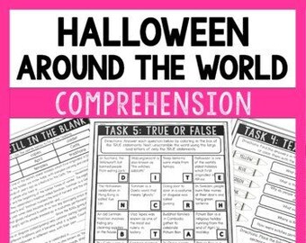Halloween Around the World Reading Comprehension Challenge - Close Reading