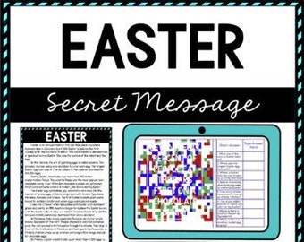 Easter Secret Message Activity for Google Sheets™ | Distance Learning
