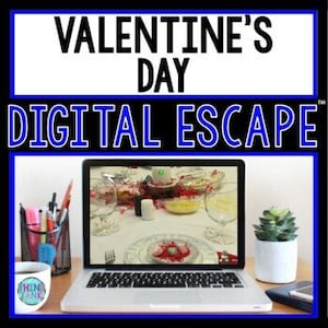 Valentine&#39;s Day DIGITAL ESCAPE ROOM for Google Drive® - Educational Game for for Kids - Valentine&#39;s Activity - Grades 4-8