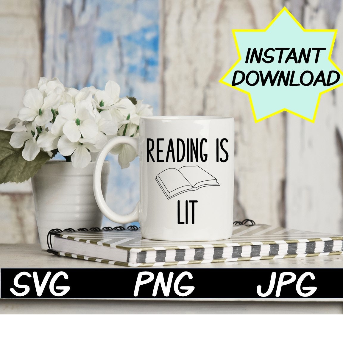 Download Reading Is Lit Teacher Svg Cut File Png Jpeg Teacher Etsy