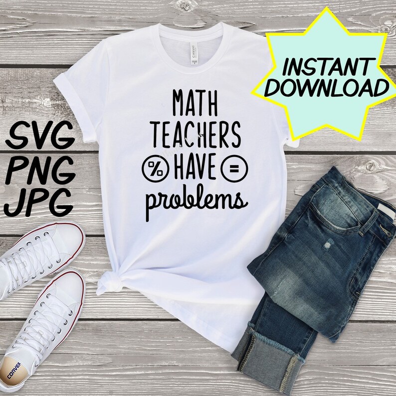 Download Math Teacher SVG cut file PNG JPEG Math Teacher Puns | Etsy