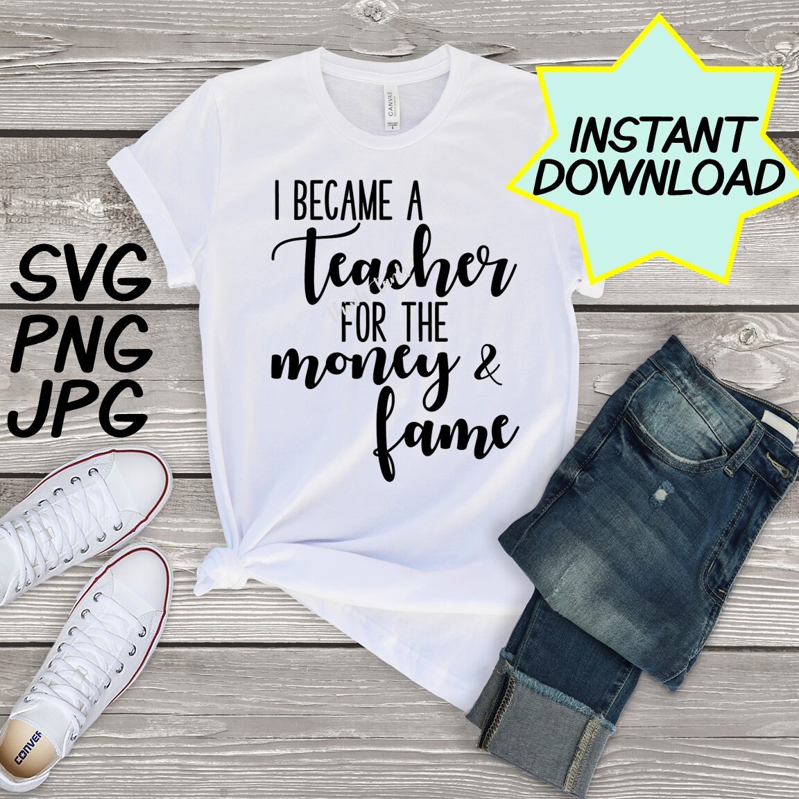 Download I Became A Teacher Svg Cut File Png Jpeg Teacher Shirts Etsy