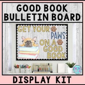 Printable Bulletin Board Display Kit - Teacher Bulletin Board – Dog Theme – Teacher Decor for the Classroom - Reading - Library Bulletin