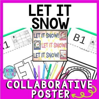 Christmas - Holiday Collaborative Poster! Winter Wonderland- Team Work  Activity