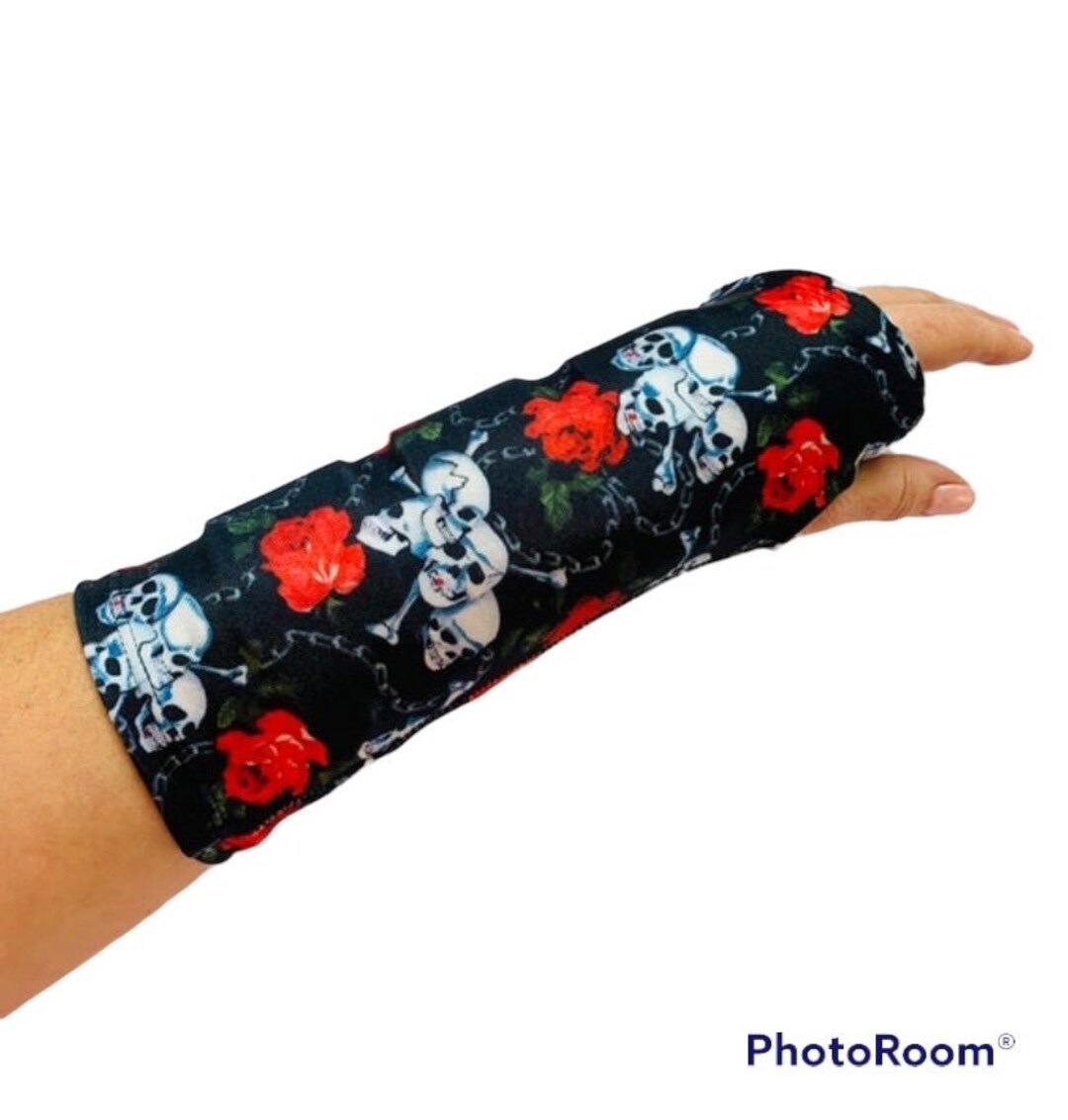 Wrist Splint Cover Skulls and Roses Etsy